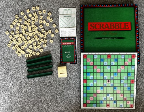 Vintage scrabble deluxe with - vintage, "scrabble