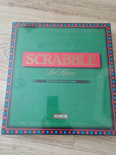 Vintage scrabble deluxe board - scrabble,