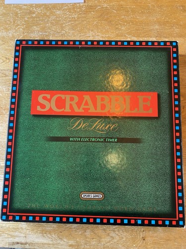 Vintage scrabble deluxe board - scrabble,
