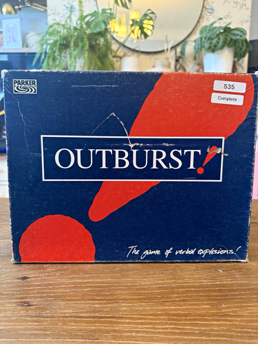 Parker outburst board game - board,