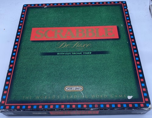 Scrabble deluxe board - scrabble, game