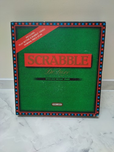 Scrabble deluxe board game - scrabble,