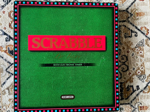 Vintage scrabble deluxe board - vintage,