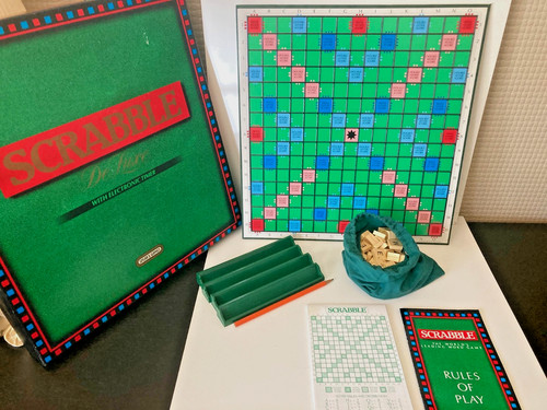 Scrabble deluxe board game - deluxe,