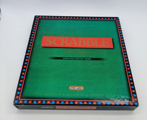 Scrabble deluxe board - scrabble, game