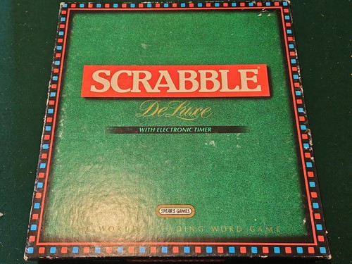 Scrabble deluxe board game - scrabble,